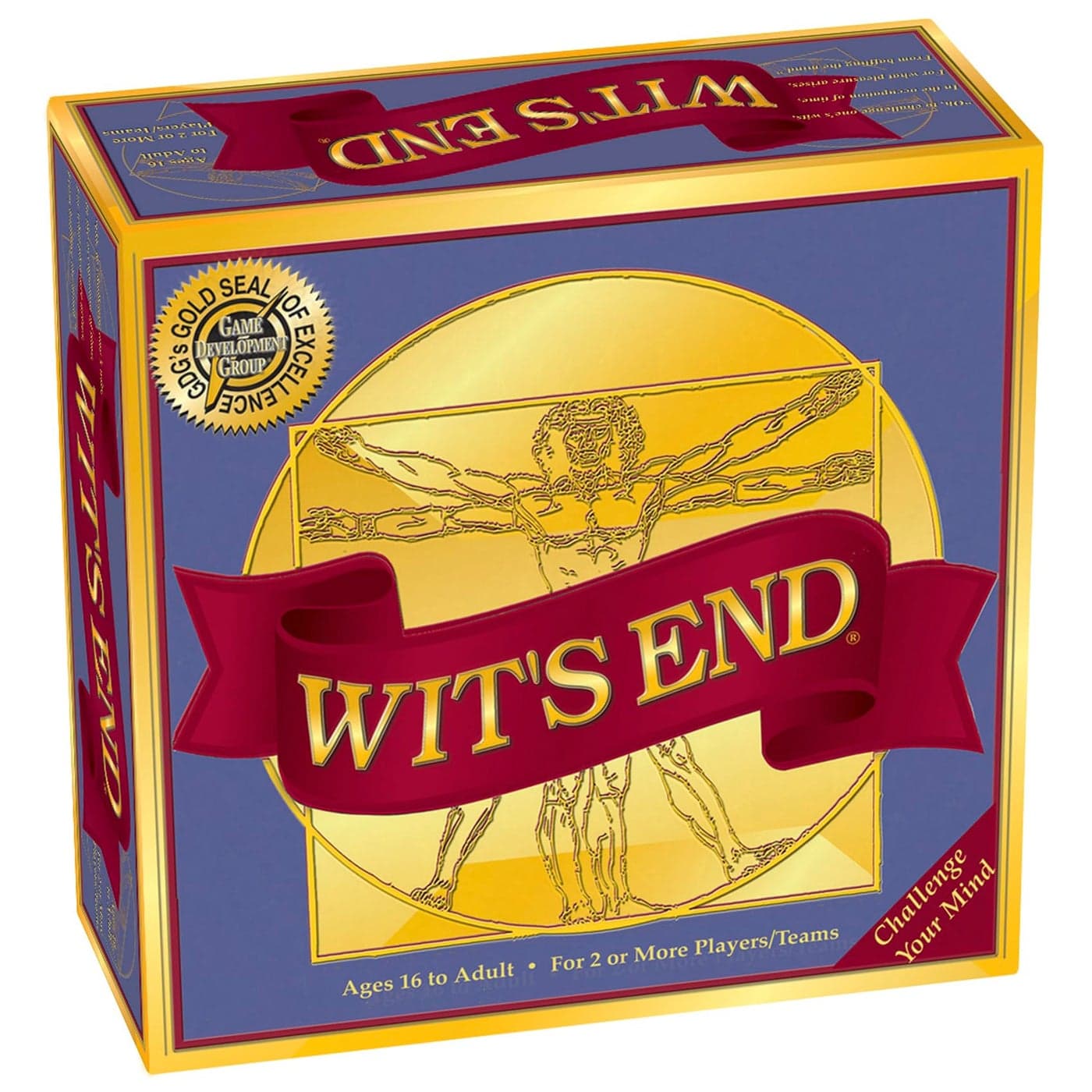 Wit's End - A Brain-Teasing Trivia Board Game - 4 Unique Card Categories Challenge Players' Minds -for Adult and Family Game Night