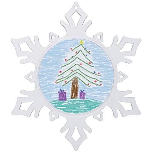 Snapins Make Your Own Acrylic Craft Photo Snowflake Ornaments - Pack of 12