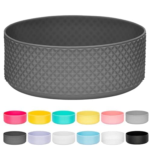 Protective Water Bottle Boot Compatible with Hydro Flask, Protective Silicone Boot for Hydro Flask 64 oz Sports Water Bottles, Anti-Slip Bottom Sleeve Cover for Bottles of 4.72in