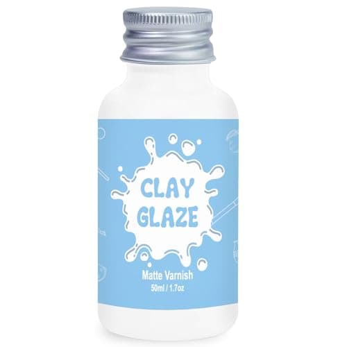 50ml Air Dry Clay VarnishAir Dry Clay Sealant for Airdry ClayAir Dry Clay Glaze Can Not Only Used to Prevent Clay Cracking Scratches and WearIt Can Also Having a Matte Glaze Effect Matte