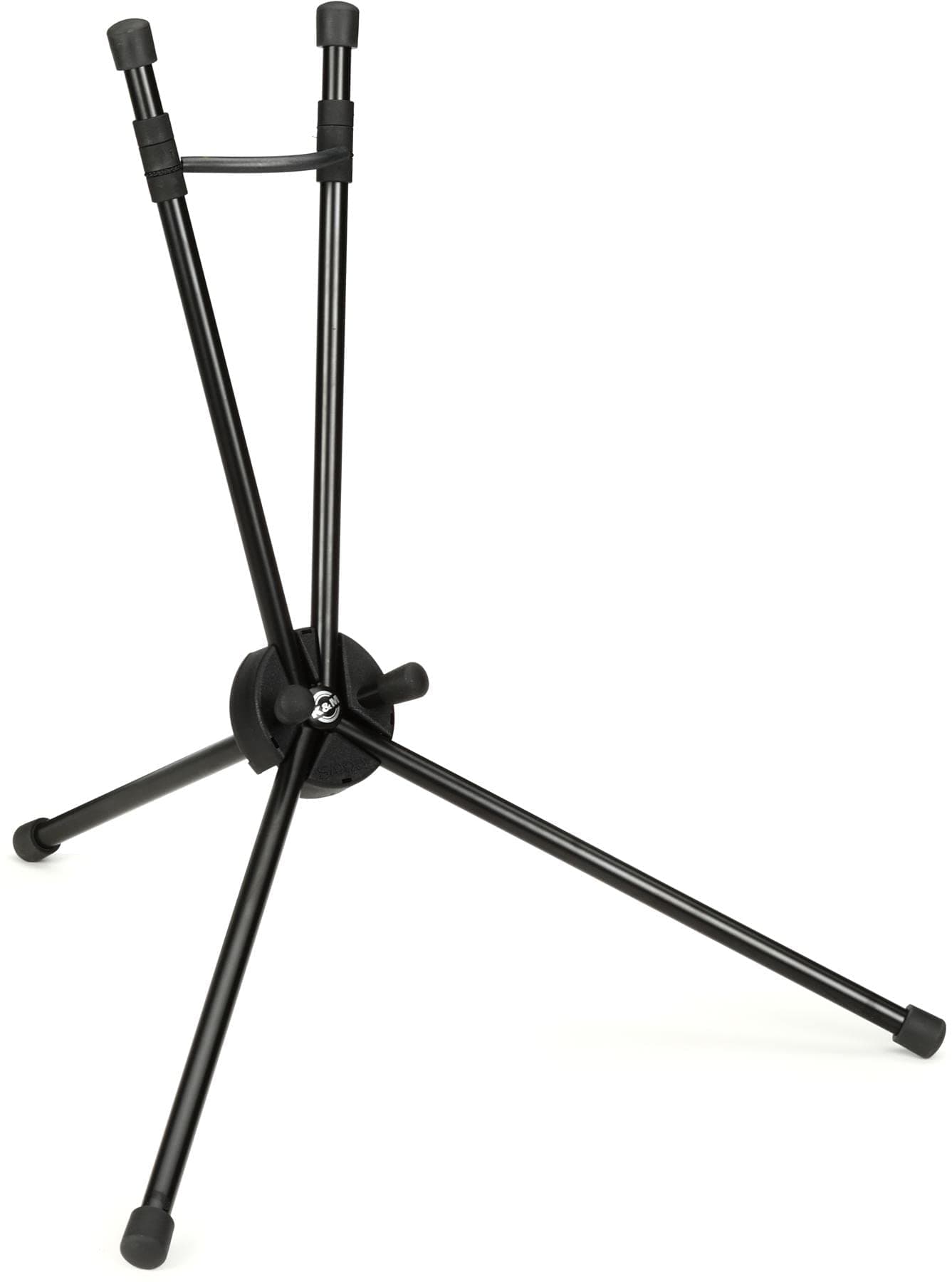 K&M König & Meyer Saxxy Saxophone In-Bell Tripod 3 Leg Stand 14350.000.55 | Professional Grade for all Musicians | Lightweight Ultra-Compact | Stable Secure Bb Tenor Base | Made in Germany Black