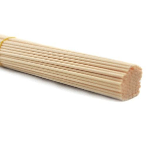 100 Pieces Fiber Reed Diffuser Replacement Refill Sticks (8" x 3mm, Brown)