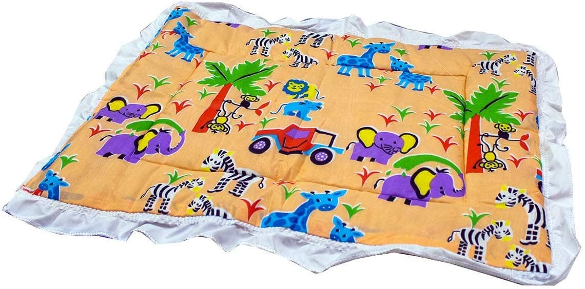 Fareto Newborn Baby Lacy Muslin Godari, Cradle Bed, Baby Bed (Multicolored)(0-6 Months)(Size: L-28 Inchs, B-19 Inchs)(Pack of 1)