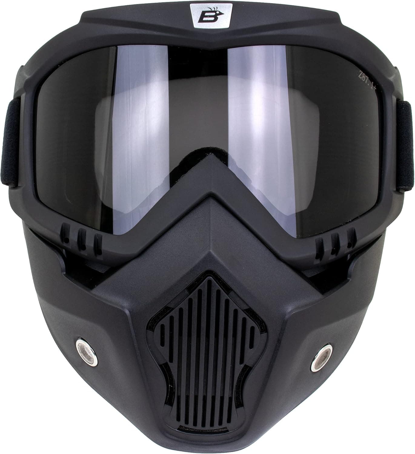 Birdz Eyewear Skylark Motorcycle Goggles with Removable Face Mask