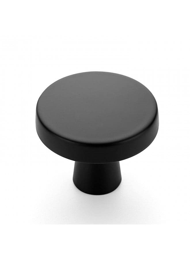 Ravinte 60 Pack 1-1/4 Inch Kitchen Cabinet Knobs Solid Round Dresser Drawer Knobs Matte Black Dresser Knobs Simple Cabinet Hardware for Cupboard Drawer Pulls