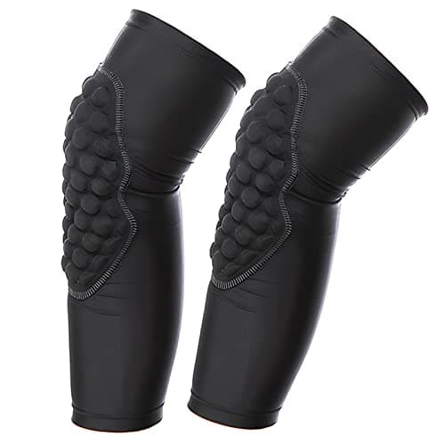 Topeter Sports Knee Pads 1 Pair Kids Padded Knee Brace Youth Compression Knee Sleeves Black YM