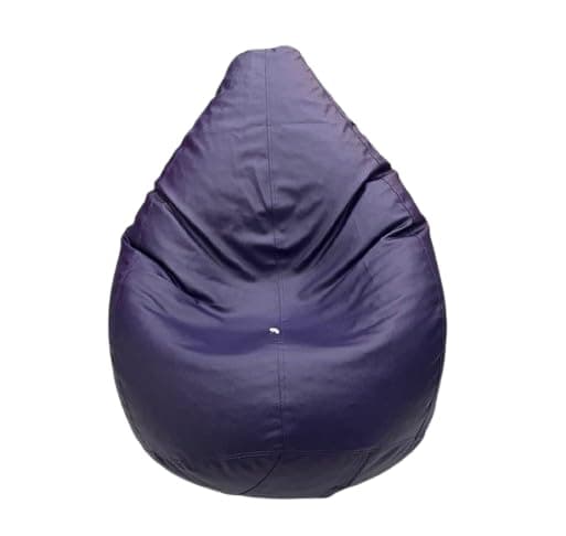 OHSTORE Premium Bean Bag Chair Ultra Comfortable Durable Faux Leather Cover Lightweight Ergonomic Lounge Seat for Home Office Gaming Relaxation Purple 4XLBB