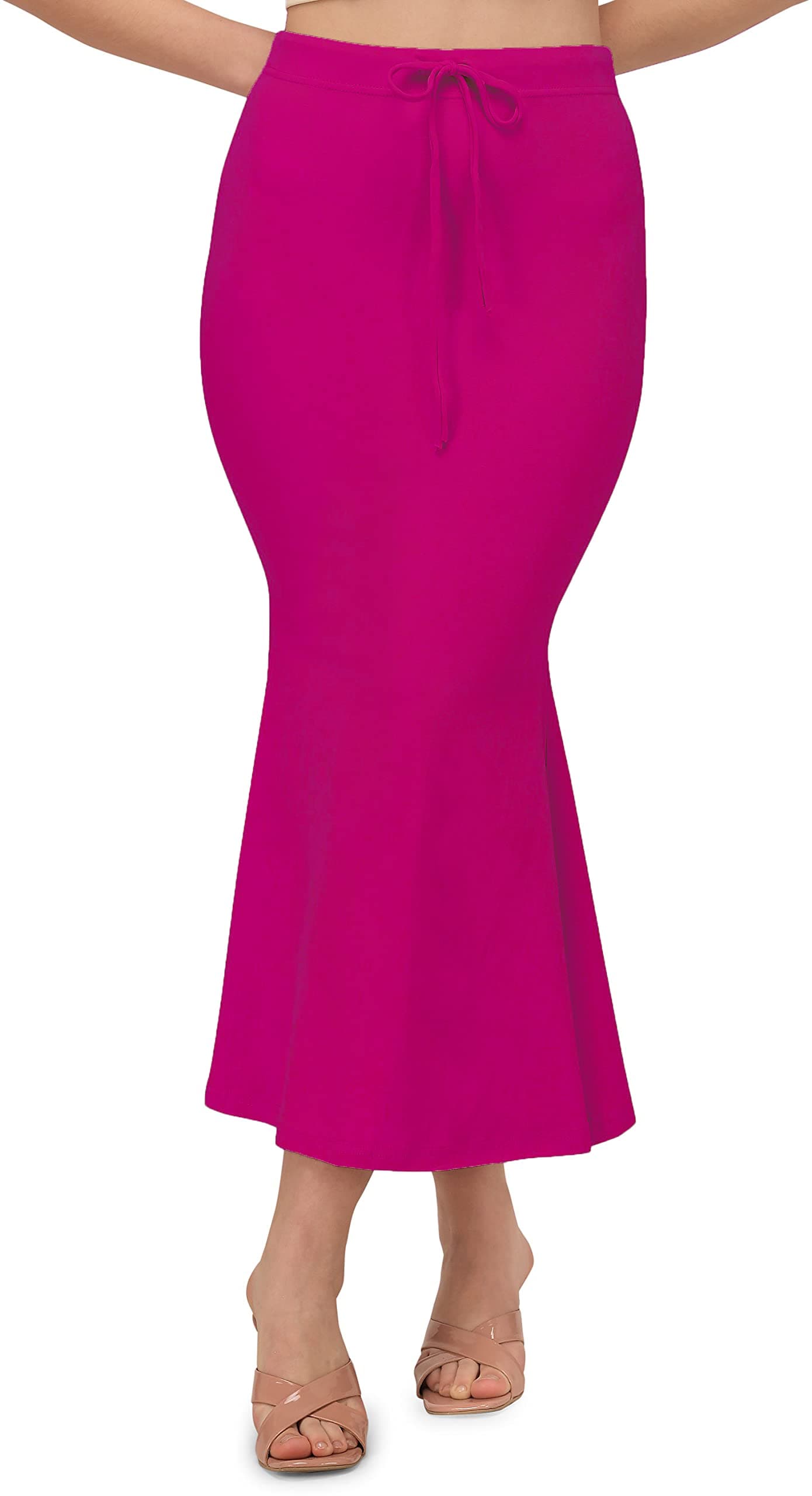 ALYNE Saree Shapewear Petticoat for Women, Women's Blended Saree Shaper Pink