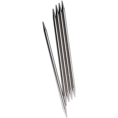 6 "(15 cm) Chiaogoo Red (Stainless Steel) Double Point Knitting Needles Size-US-10-(6mm)