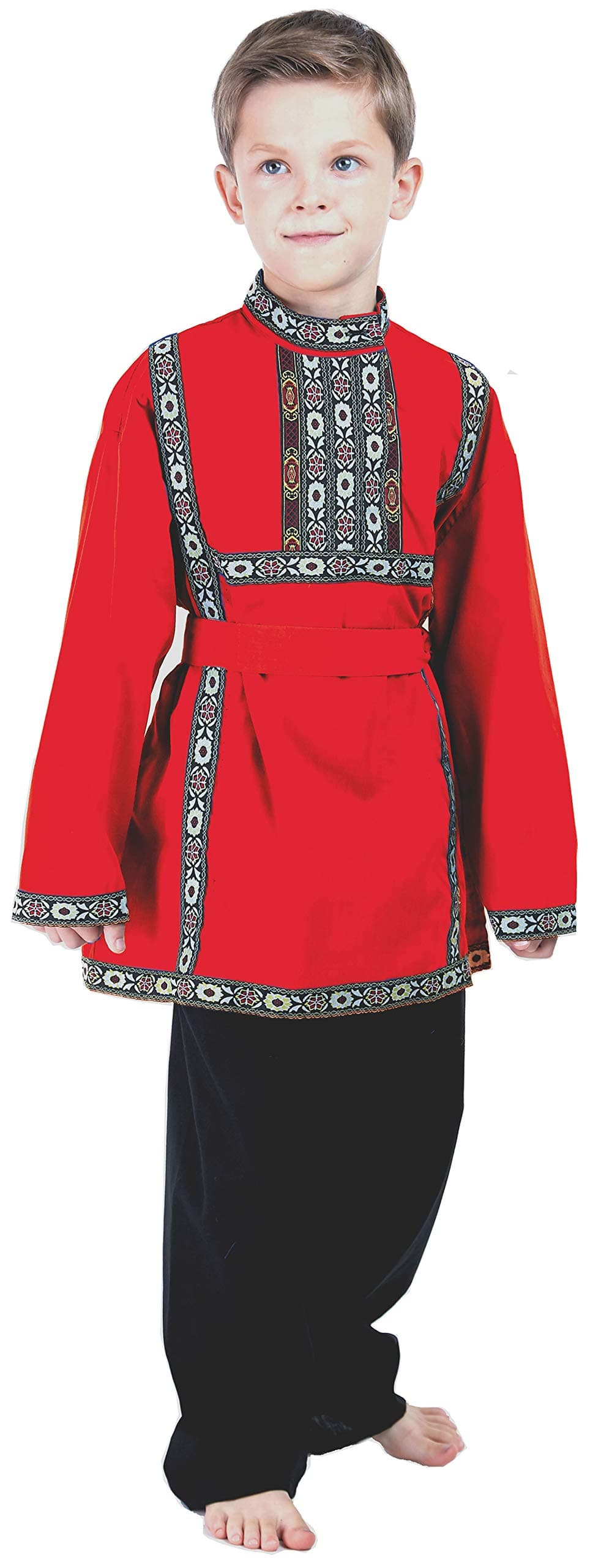 VALADA Russian Heritage Boys Costume dress Traditional Outfit wear Red 1315