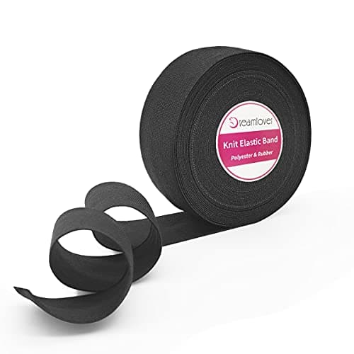 Dreamlover Black Elastic Band 15 Inch x 12 Yard