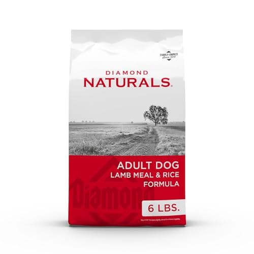 Diamond Naturals Adult Real Meat Recipe Premium Dry Dog Food With Real Pasture Raised Lamb Protein 6Lb