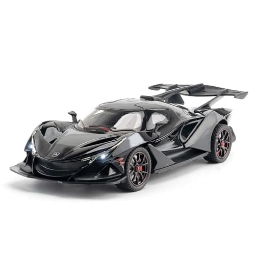 FEXXA 1:24 Scale Apolo Sport CAR Exclusive Alloy Metal Pull Back Die-cast Car Model with Sound Light Mini Auto Toy for Kids Metal Model Toy Car with Sound and Light (-Multicolor)