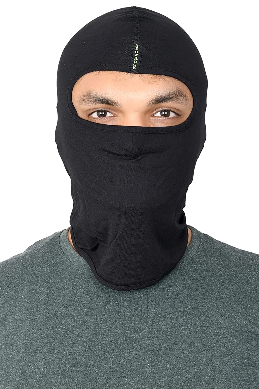 SOUL eTHICS Unisex Premium Cotton Breathable, Stretchable Full Face Mask for Winter, Dust, Cold, Protection, Bike Riding, Helmet Cap, and All Other Outdoor Activities (Full Rider Mask), Black