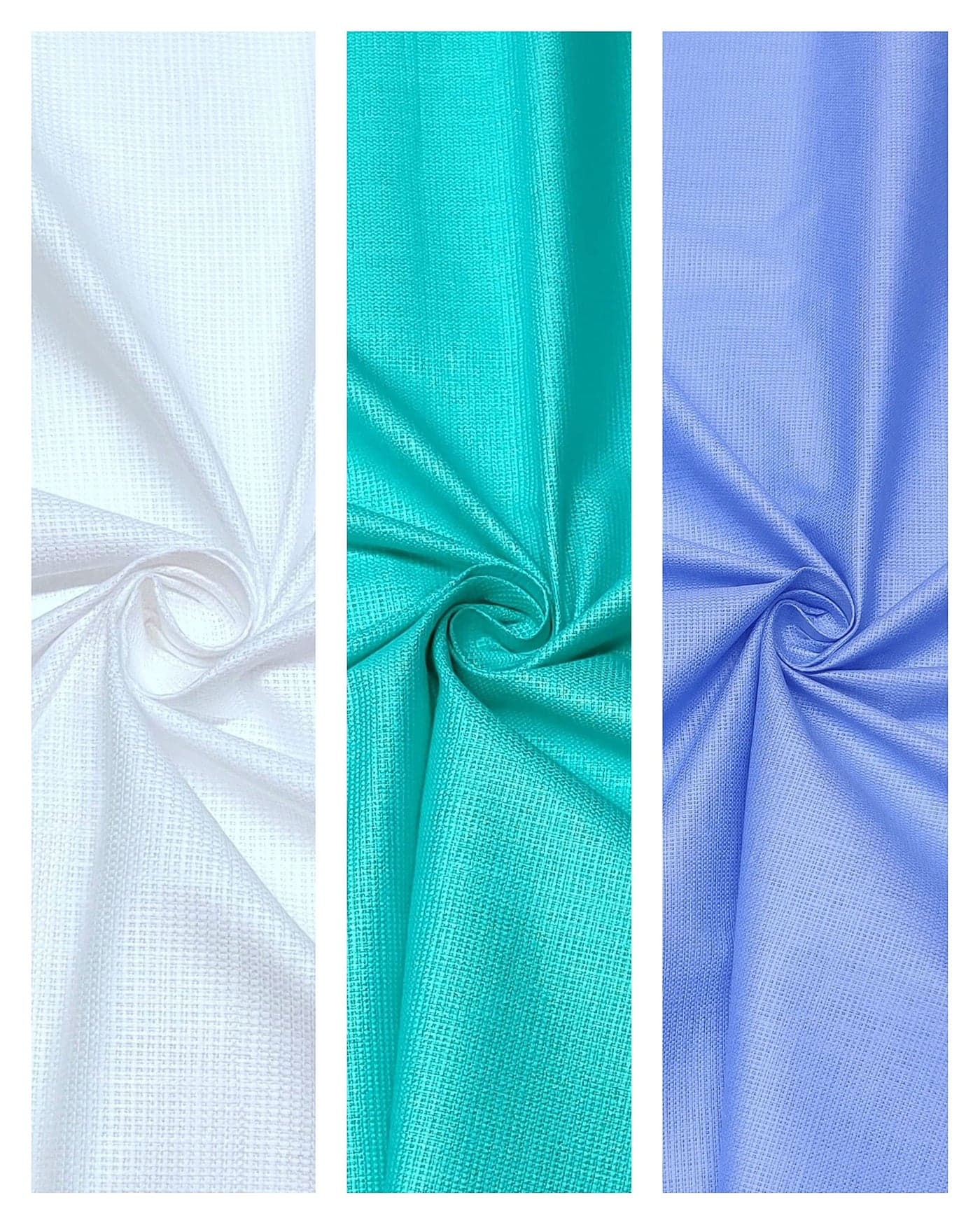 SUBHDIN Unstitched Shirt Fabric For Men - 2.25m Shirt Cloth Piece - Pure Cotton Linen Blend Material - Pack of 3