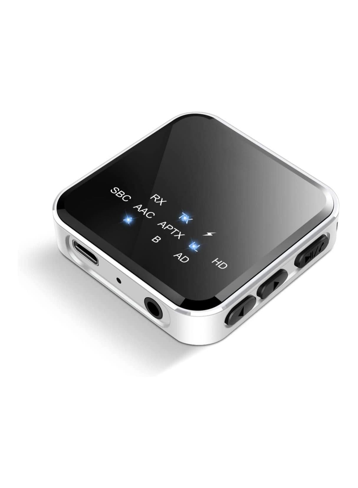 Bluetooth 5.2 Transmitter Receiver for TV to Wireless Headphones,Speakers, APTX Adaptive,HD,Low Latency 3.5mm AUX Audio Adapter PC ,Car ,Gym, Home Stereo System, 15hrs Playtime, Dual Link