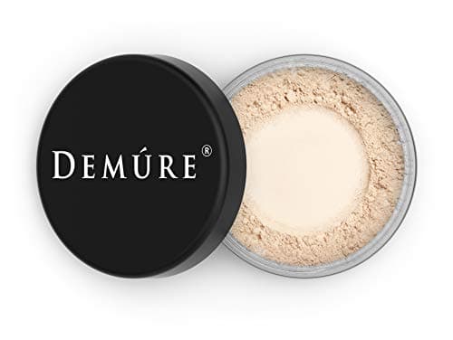 Demure Light Mineral Foundation Loose Face Powder Natural Makeup with Pure Crushed Minerals