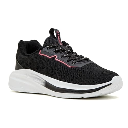 Campus Women's Spree Black/Rani Running Shoes - 7UK/India 1 Pair