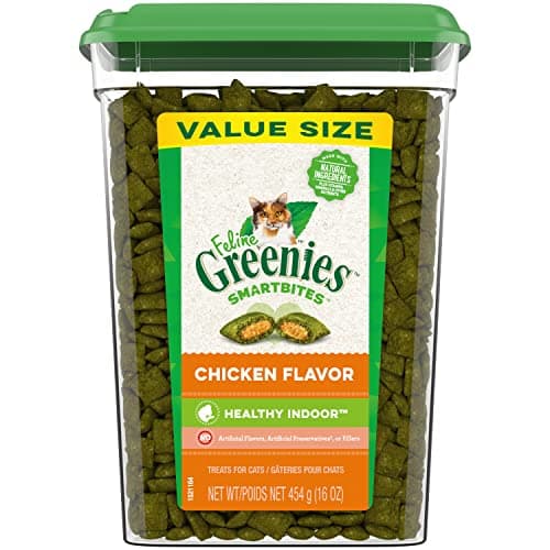 Greenies Feline Smartbites Hairball Control for Cats Chicken Flavor 16oz