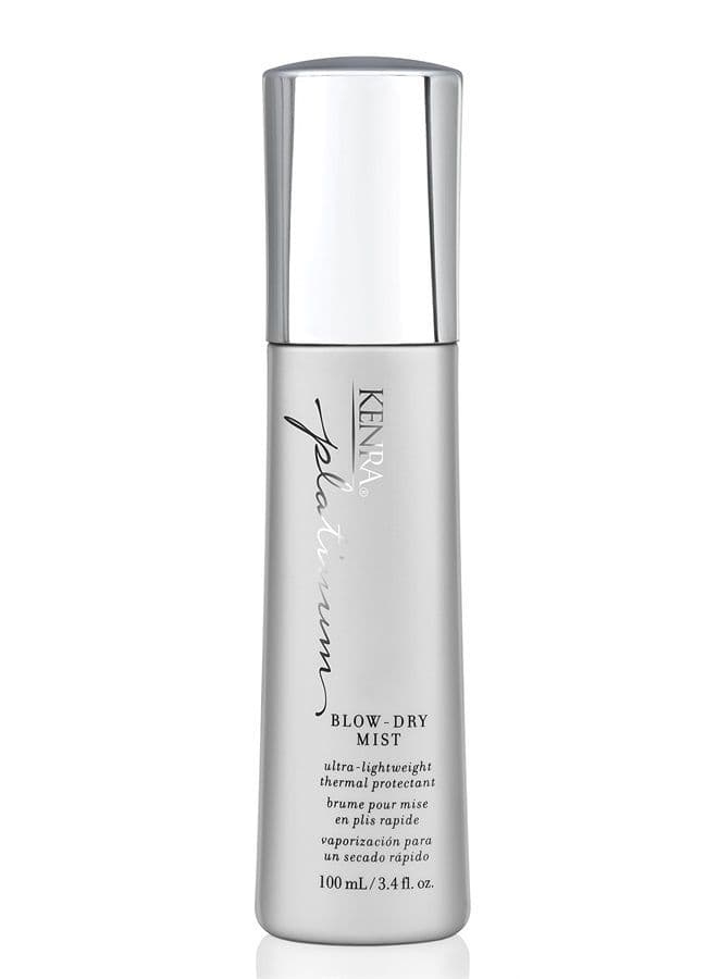 Kenra Platinum Blow-Dry Mist | Ultra-Lightweight Thermal Protectant | Detangles, Smooths, & Softens | Eliminates Frizz & Resists Humidity | Fine To Medium Hair | 3.4 fl. oz