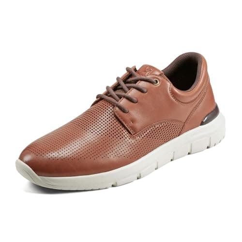 Rockport Men's Jaimie, Dark Natural Leather, 7 Medium