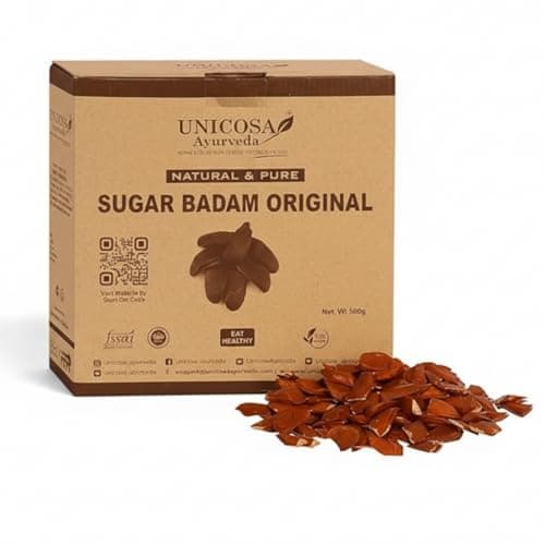 UNICOSA Ayurveda Natural Sugar Badam Kadwa 500gm | Kadua Badam | Mahogany Seeds | Diabetes Almonds Kadwa Badaam