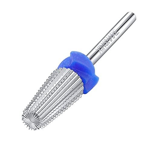 Xinshare 5 in 1 Nail Drill Bits Carbide Multifunction Cuticle Nail Bit 332 2 Way Rotate Efile Bits Fast Remove Acrylic Hard Nail Gel for Both Left and Right Handed Manicure Pedicure Medium M