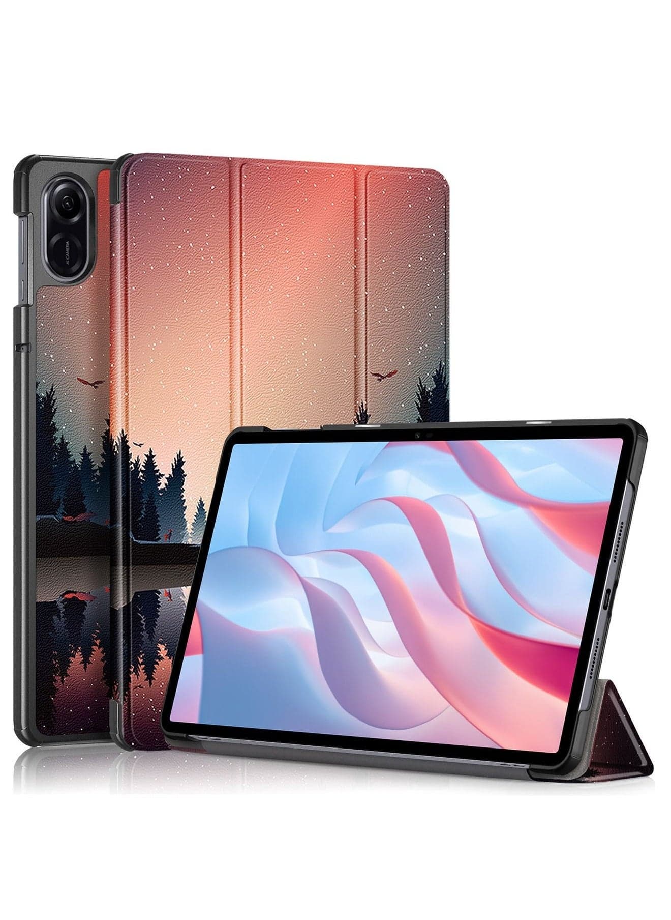 Honor Tablet X9 /Honor Pad X8 Pro/ Cover Case Premium Leather Protector Back Guard lightweight Anti-drop anti-scratch Flip Kickstand Funtion Cover Accessory for Honor Tablet Pad