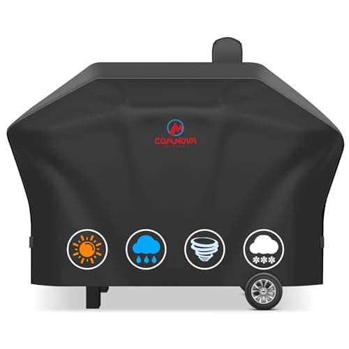 Comnova Pellet Grill Cover for Camp Chef 24 Series - 600D Premium Smoker Cover Waterproof & Heavy Duty for Camp Chef Woodwind 24, Woodwind Pro 24, PG24, PG24WWSB, SmokePro SG24, DLX 24, and More