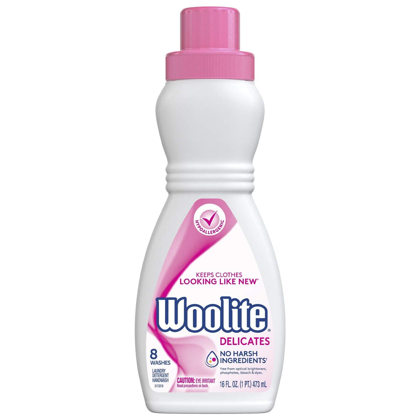 Woolite Delicates Hypoallergenic Liquid Laundry Detergent, 8 Loads, 16oz, Hand & Machine Wash