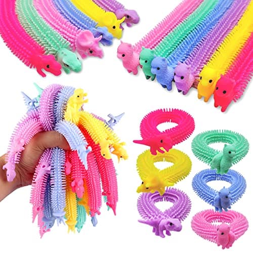 20 PCS Stretchy Fidget ToyColorful Stretchy Strings Fidget Toy for Childrens Day GiftKidsAdultsBoysGirlsStress ReliefCalming and Relaxing Present