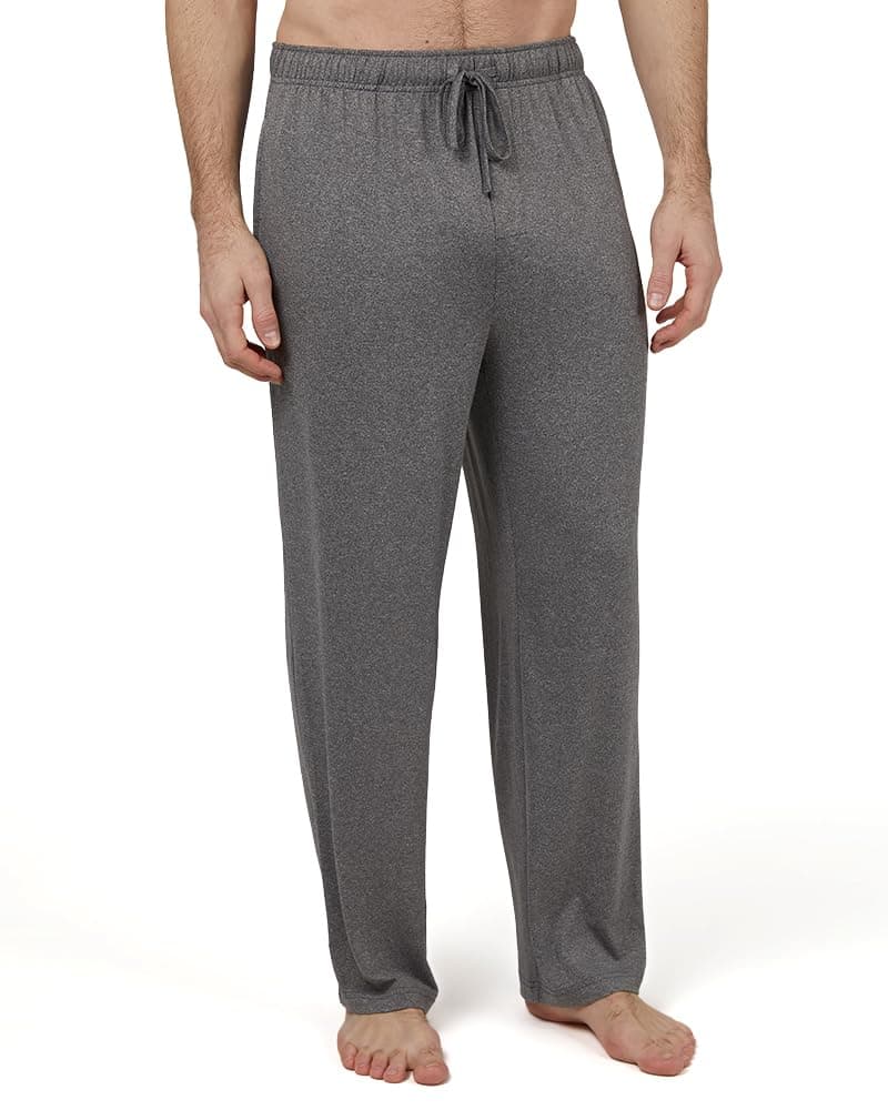 32º DEGREES Men's Cool Classic Sleep Pant | Anti-Odor | 4-Way Stretch | Moisture Wicking, Heather Grey, Large