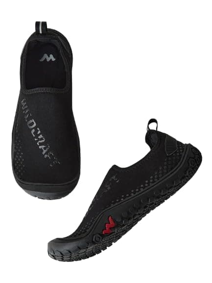 Wildcraft Mens DARA PRO 2.0 Outdoor Shoes, Without Laces Jogging Shoes for Men, Casual Wear Footwear for Boys (Black) Size - 6