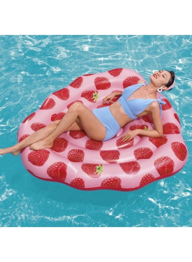Bestway Pool Float, Scentsational Raspberry Scent Swimming Lounger, for Kids and Adults