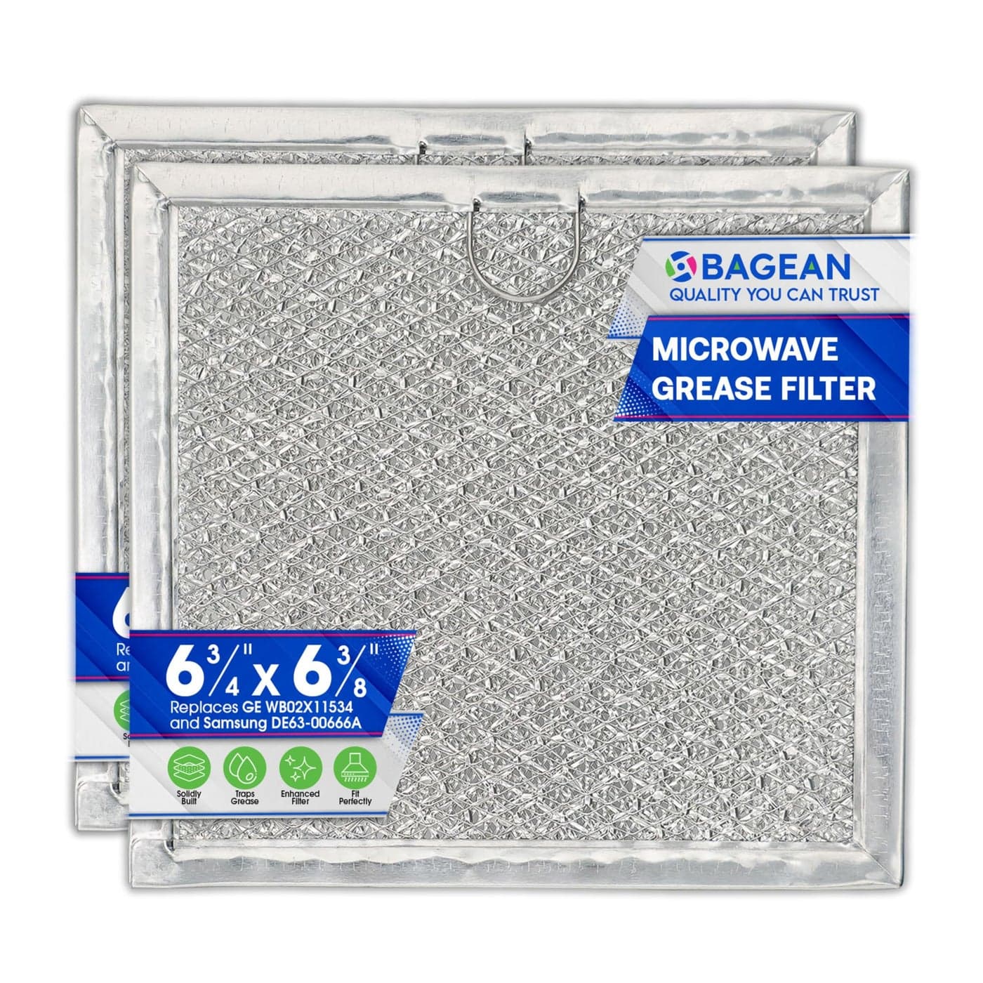 Microwave Filter replacement 681 x 634 Fits GE WB02X11534 Samsung DE6300666A Microwave Grease Filter Freshens and Filters Kitchen Air Entering the OvertheRange Oven Stove Fan 2Pack