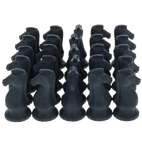 WE Games Black Knight Chess Erasers Bulk Pack of 25