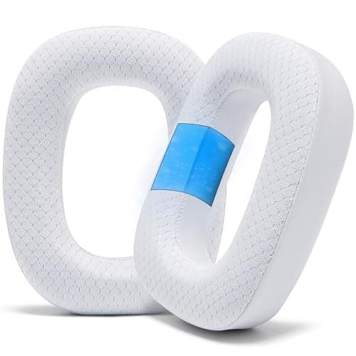 WC Freeze A30 - Cooling Gel Earpads Compatible with Logitech Astro A30 Headphones by Wicked Cushions - Elevate Comfort, Durability, Thickness & Sound Isolation for Epic Gaming Sessions | White