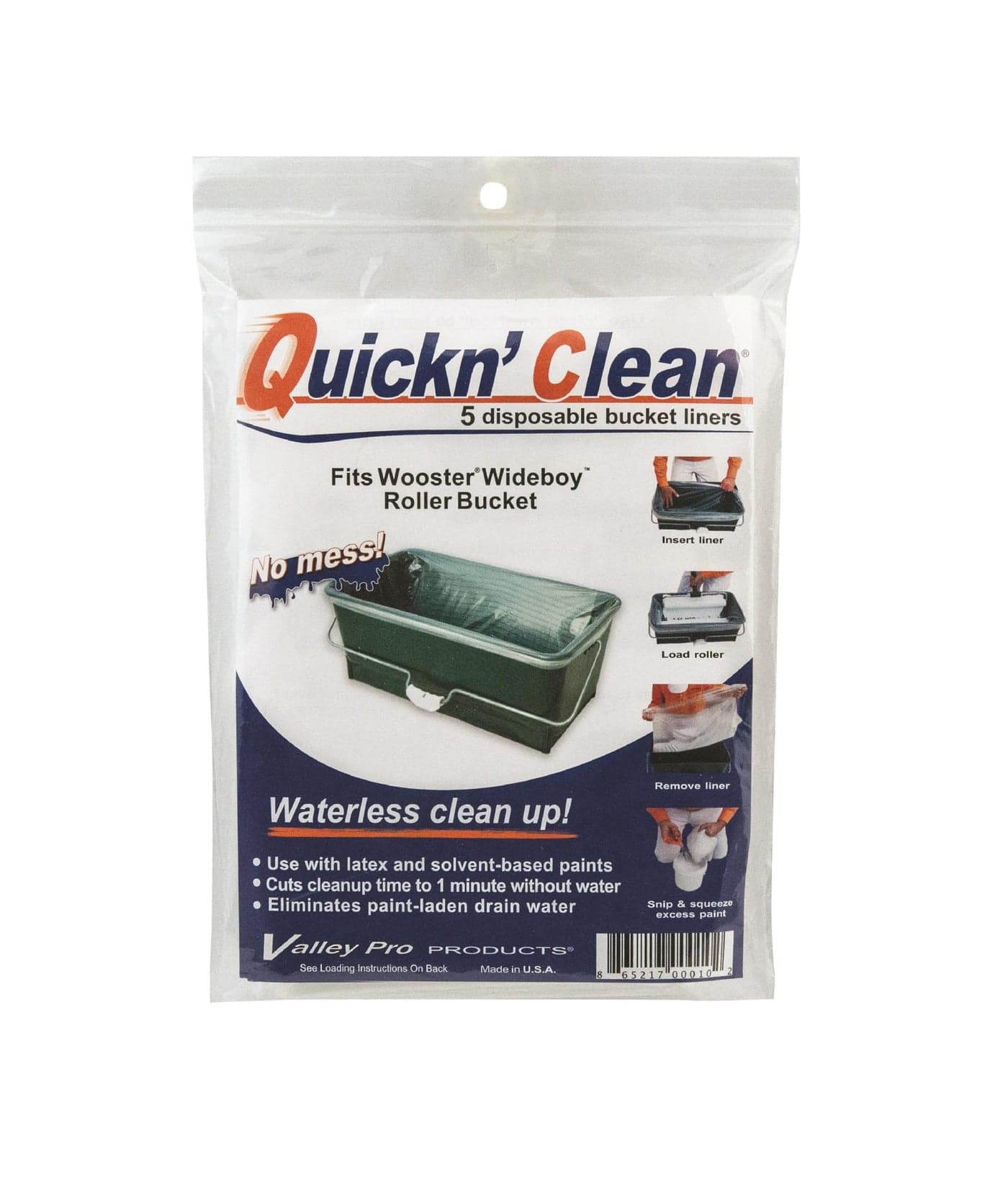Wooster 221011 R472 Quickn Clean Wideboy Bucket Liner 5 Pack