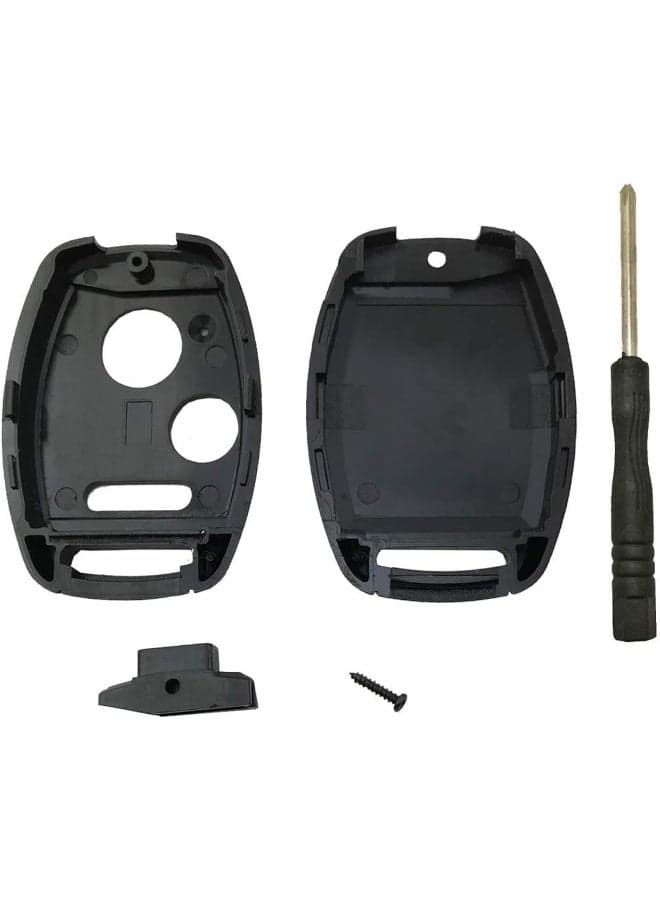 J-ACCES Key Fob Shell Case Fit for Honda Accord Crosstour Civic Odyssey CR-V CR-Z Fit Keyless Entry Remote Key Housing Replacement with Screwdriver (Casing Only)