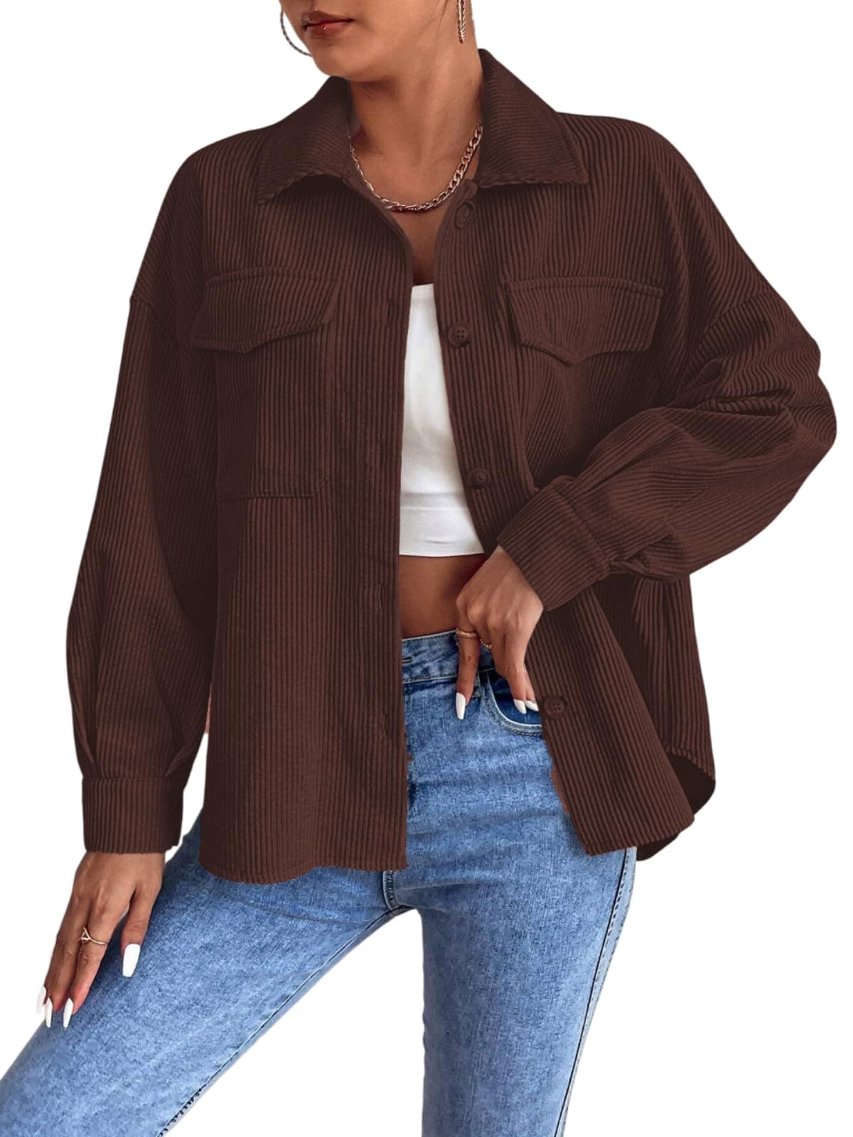 GRECIILOOKS Women's Regular Fit Casual Shirt