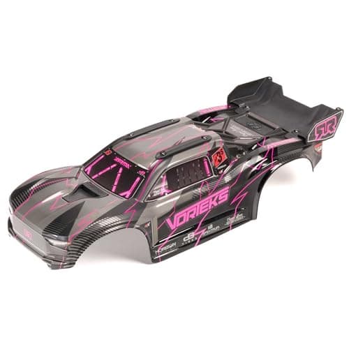ARRMA VORTEKS 2WD Painted Decaled Trimmed Body Set Hidden Body Mount PinkBlack ARA2580