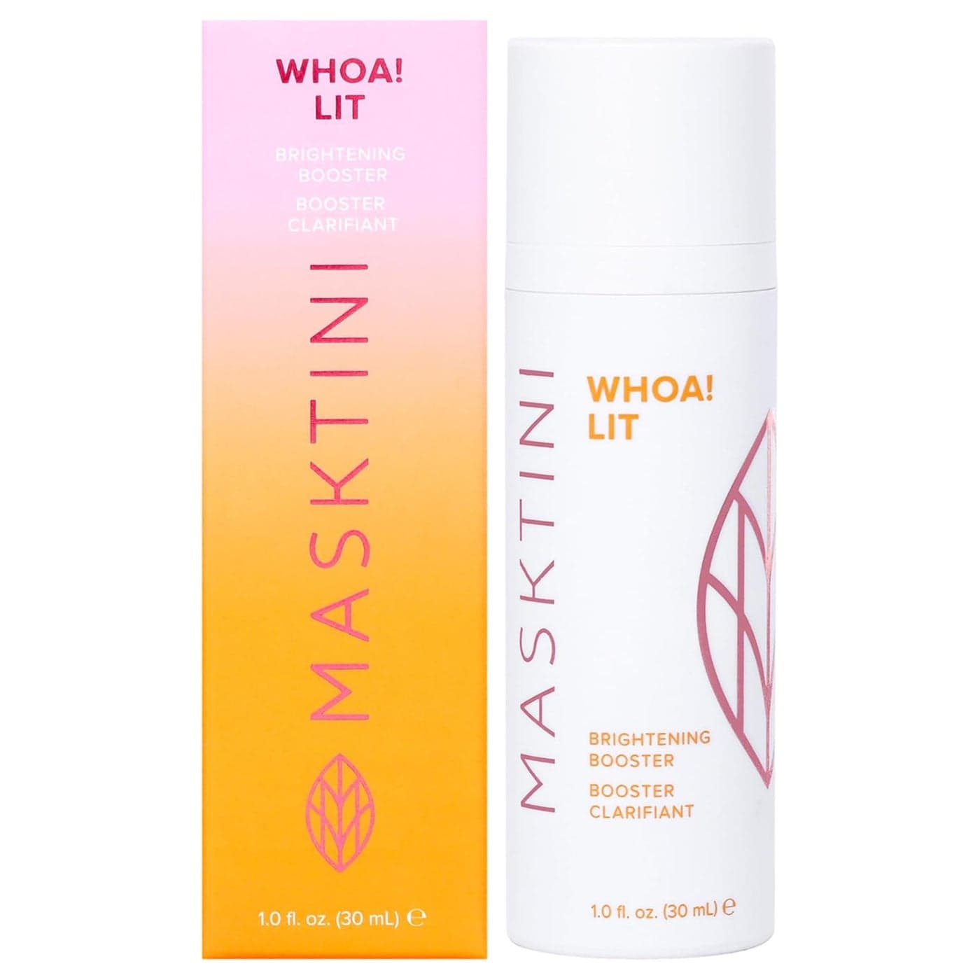 Woah Lit Booster Vitamin C Serum With Plumping Hyaluronic Acid and Niacinamide Tones Complexion 1 oz