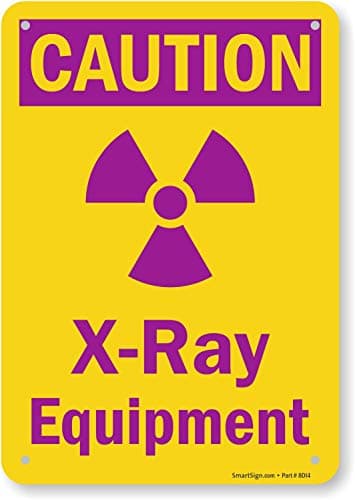 SmartSign "Caution - X-Ray Equipment" Sign | 7" x 10" Plastic