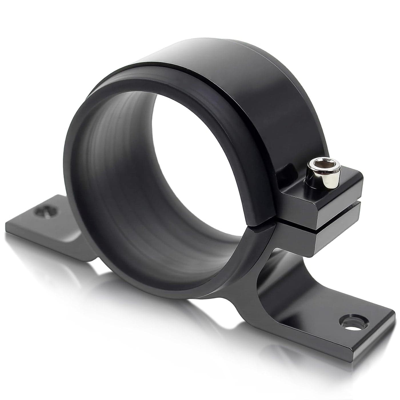 AUTOKAY Black 60mm External Fuel Pump Filters Mount Mounting Bracket Clamp Cradle Holder for BOSCH 044