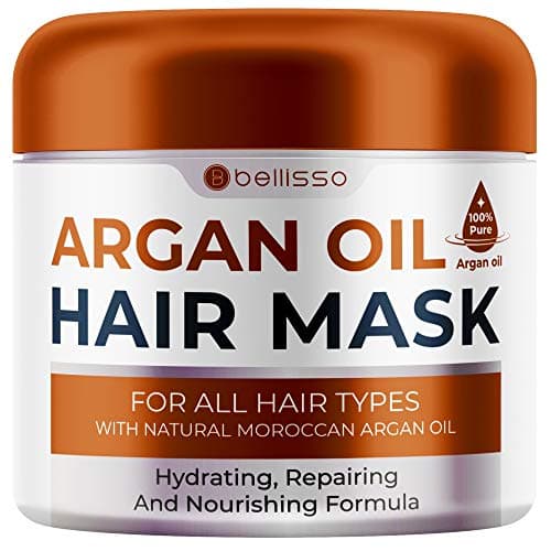 Moroccan Argan Oil Mask Deep Conditioning Moisturizer for Dry Extremely Damaged Hair Hydrating Repair Treatment for Split Ends With Collagen and Keratin for Curly Frizzy and Color Treated Hair