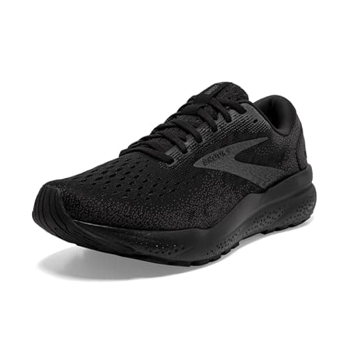 Brooks Men’s Ghost 16 Neutral Running Shoe - Black/Black/Ebony - 11 Narrow