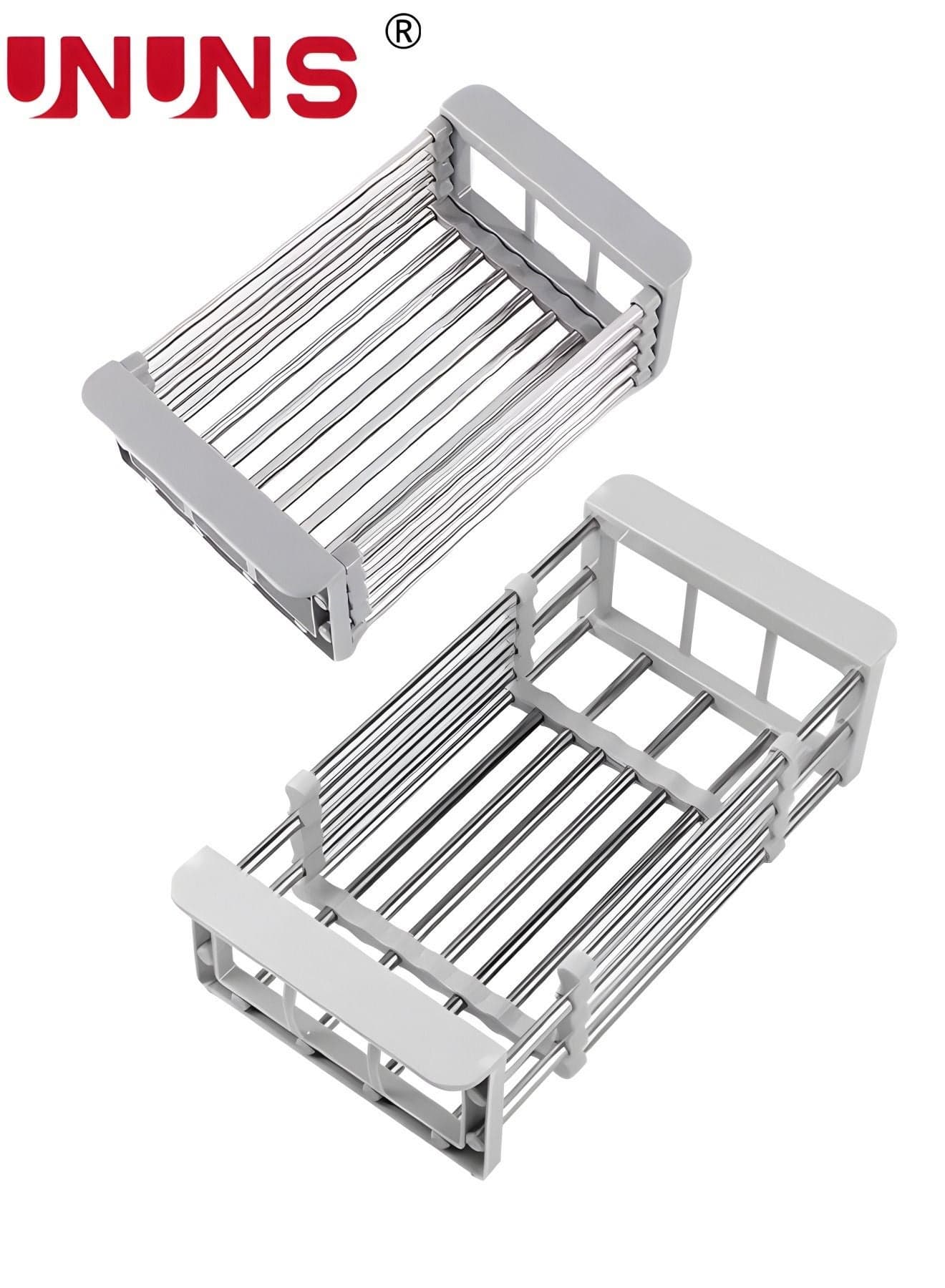 Dish Rack,Extend Kitchen Sink Drain Basket,Retractable Dish Drying Rack,Stainless Steel Strainer Telescopic Drain Basket,Draining Bowl Rack,Over Sink Drainer For Washing Dishes,Fruits,Vegetables