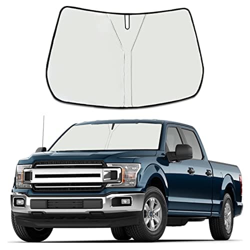 Moricere Upgrade Windshield Sun Shade for Ford F150 2015-2020, Foldable Windshield Sun Visor Blocks UV Rays
