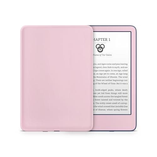Tacky Design Solid Color Skin for Kindle ColorSoft Skin Wrap 2024 Decal Classic Color Vinyl, Premium 3M Decal Sticker for Full Surface Coverage (Rosy Pink, ColorSoft (12th Gen, 2024))