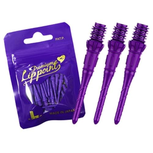 Lstyle Premium Lippoint Soft Tip Dart Points 2BA Regular Purple 30 Count